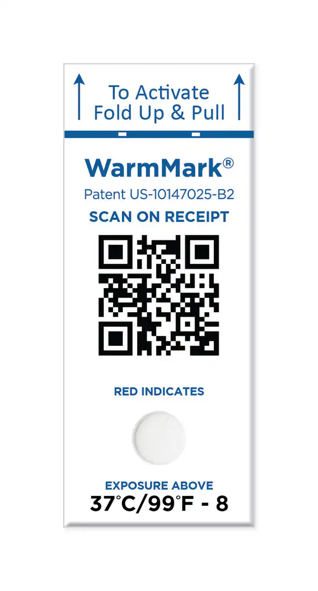 WarmMark QR -18C/0F 12 hour Single-Window Temperature Indicator-image